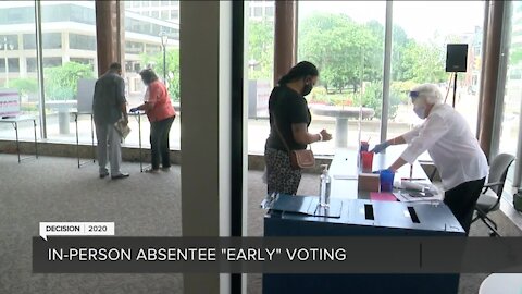 Neil Albrecht discusses early voting locations in Milwaukee