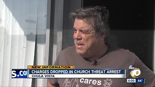 Charges dropped in church threat arrest
