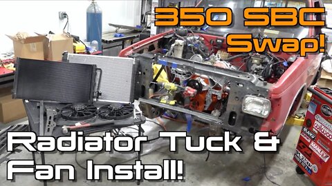 Making A Custom Tucked Radiator Setup For My V8 Swap! S10 Restomod Ep.6
