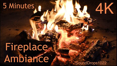 5 Minutes Of Cozy Fireplace Ambience