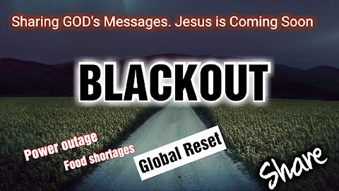 Sudden Blackout - Great Reset? Get Ready!🔺️ #share #revelation #dream #Bible #prophet #prayer