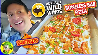Buffalo Wild Wings® BUFFALO BONELESS BAR PIZZA Review 🐂💸🔥🐔🍕 | Peep THIS Out! 🕵️‍♂️