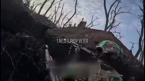 Ukrainian squad around Bakhmut got hit by an artillery shell