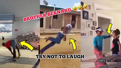 brother bernard People falling on things Brother bernard Funny videos Try Not to laugh 🤣🤣🤣