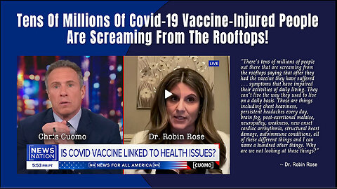 NewsNation: Tens Of Millions Of Covid-19 Vaccine-Injured People Are Screaming From The Rooftops!