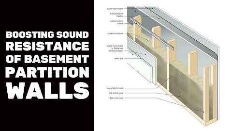 BASEMENT FINISHING COURSE VIDEO: Boosting Sound Resistance of Basement Partition Walls