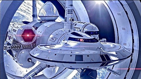 NASA's Warp Speed Starship Prototype - IXS Enterprise - Great CGI Animation