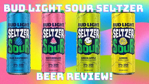 BUD LIGHT SOUR SELTZER REVIEW NEW FLAVORS! JUST LIKE CANDY?