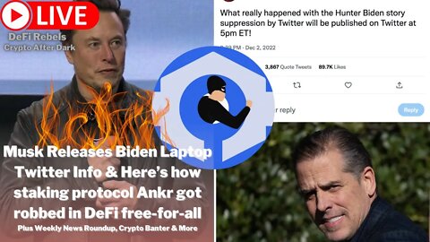 Elon Releases Spicy Biden Laptop Info! | Ankr Hack Explained | Job/Econ Data Spells Disaster For Fed