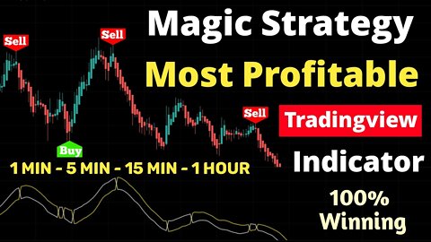 MAGIC strategy : Most profitable indicator : 1 minute scalping strategy Forex day trading : Bitcoin