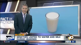 Senators can only drink water & milk?