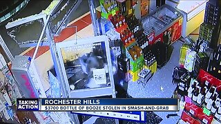 $3,700 bottle of booze stolen in smash-and-grab