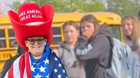 FULL VIDEO ~ Wearing MAGA Outfit To School ⚠️