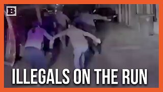 Illegals on the Run -- Human Smuggler, Illegals Attempt to Flee Police Custody