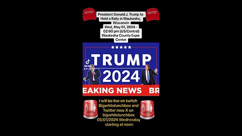 Trump rally Wednesday 1 May