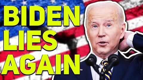 WTF: Joe Biden LIES About January 6th AGAIN