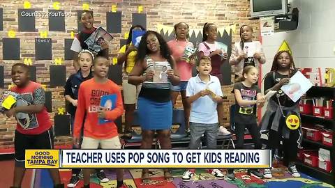 Tampa teacher uses songs to inspire kids to read