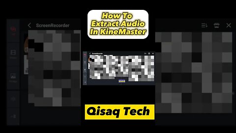 How to Extract Audio from Video in Kine Master #viral #tutorial