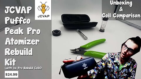 JCVAP Puffco Peak Pro Rebuild Kit Unboxing & Comparing JCVAP Coil VS Stock Puffco Coil