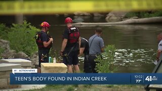 Teen's body found in Indian Creek