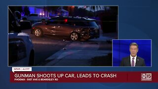 PD: Man involved in crash after being shot near 51st Ave and Beardsley
