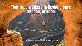 Tightrope Walkers In Keyhole Cave - Sedona, Arizona