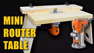 Make a Mini Router Table for Trim Router (Laminate Router)