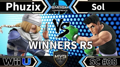 ONI|Phuzix (Sheik) vs. MVG|Sol (Little Mac) - SSB4 Winners R5 - Smash Conference 38