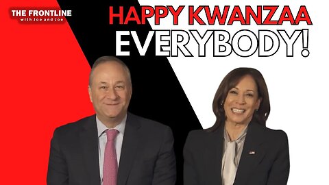 A Very Happy Kwanzaa Everybody from Kamala and Ron!
