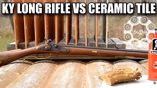 .40 caliber Kentucky Long Rifle vs Ceramic Tile