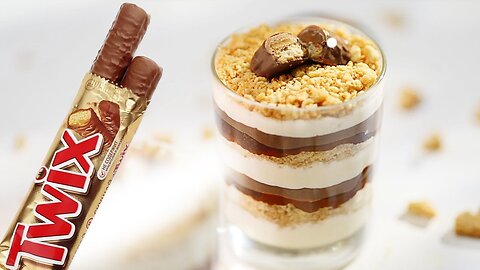 The recipe TWIX without baking. TWIX -cake that melts on the tongue! Simple and very tasty!