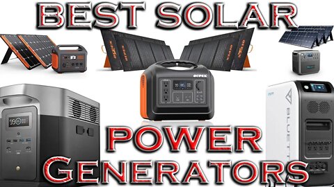 Best Solar Power Generator For Camping Home Refrigerator & RV Review