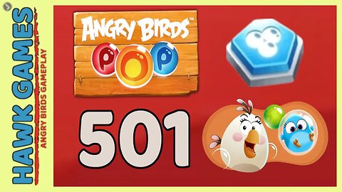 Angry Birds Stella POP Bubble Shooter Level 501 - Walkthrough, No Boosters