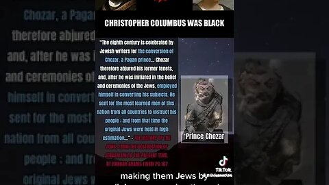 CHRISTOPHER COLUMBUS WAS A BLACKAMOOR