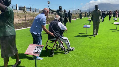 SOUTH AFRICA - Cape Town - Launch of The Long March to Freedom bronze statue exhibition(Video) (ZL5)