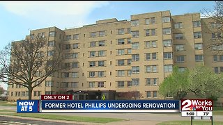 former hotel phillips undergoing renovation