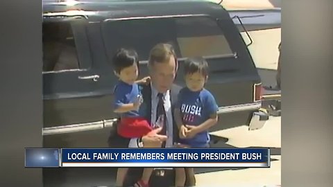 "Unforgettable moment:" New Berlin family remembers meeting President Bush in Milwaukee