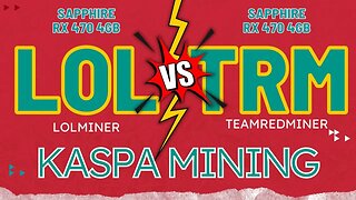 LOL vs. TRM Mining Kaspa #crypto #kaspa