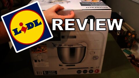 Lidl silvercrest stand mixer review cake mix and bread dough test
