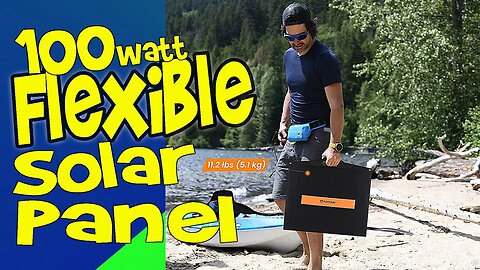 FlexSolar 100Watt Portable Foldable Solar Panel - Solar Panels on Amazon