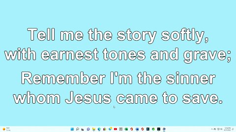 Tell Me the Old Old Story Verse 3