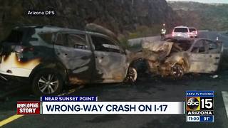 Four injured in wrong-way crash on I-17