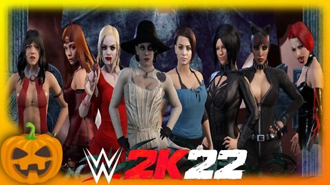 WWE 2K22 | HALLOWEEN 8-WOMAN BATTLE ROYAL! [60 FPS PC]