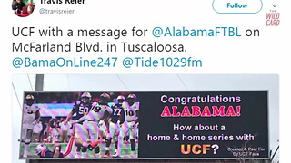 UCF Fans Send Challenge To Alabama Via Billboards