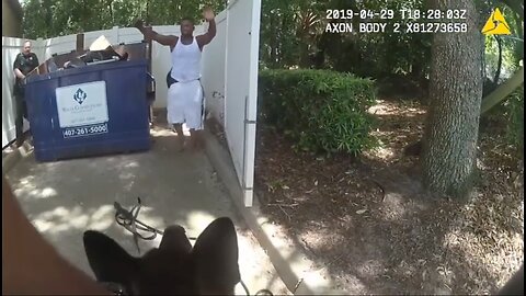 Bodycam footage shows K9 helping Orlando officers track down suspected car jackers