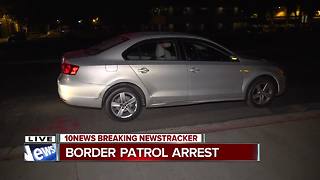 Car leads high-speed pursuit from border crossing