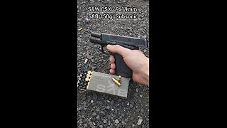 S&W CSX - 9x19mm Chronograph (S&B 150gr Subsonic)