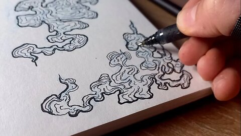 Fog & Smoke Drawing Tutorial | Pen and ink