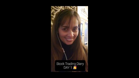 Stock Trading Diary Day 1 | VideosByVicky