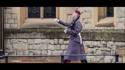 Paratrooper tells kids Get off the fence #toweroflondon